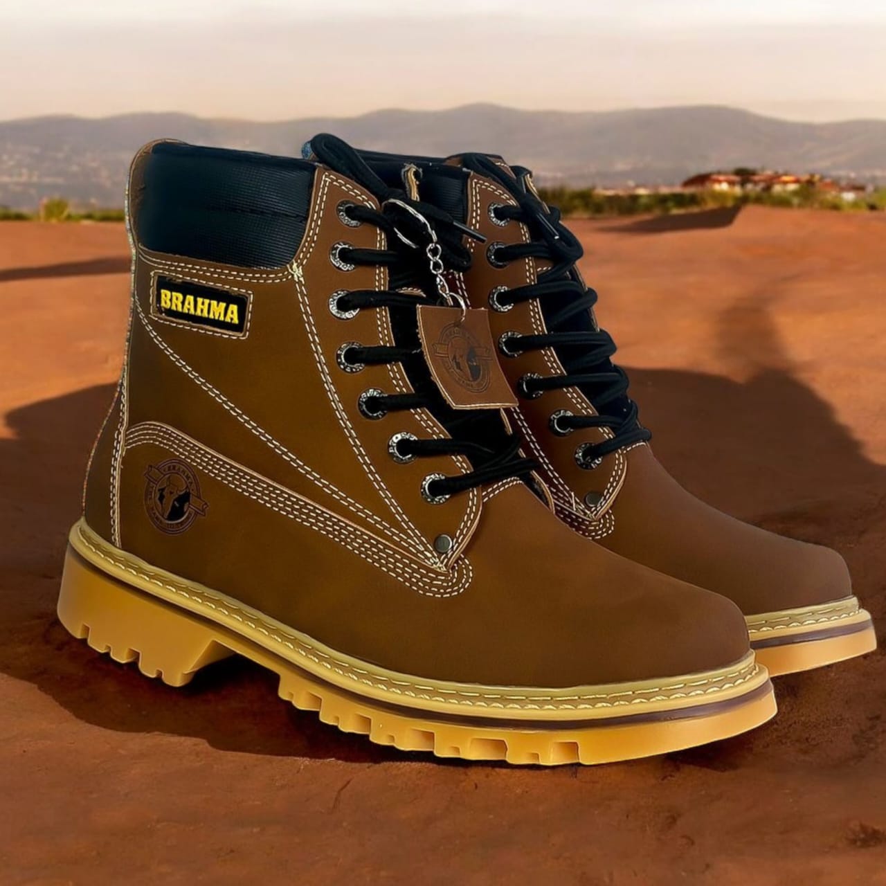 Botas Brahma Caballero 100% Cosidas + ¡3 Pares de Medias Gratis!