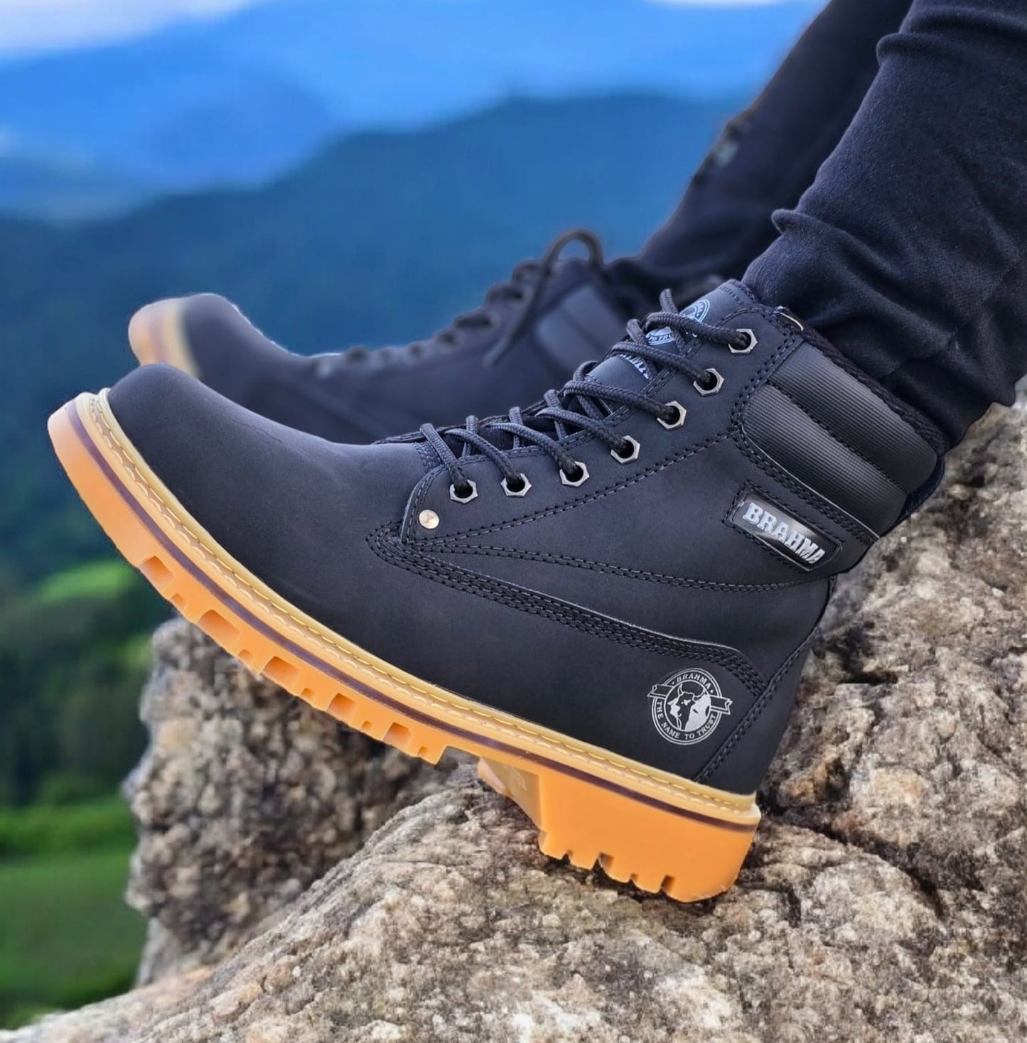 Botas Brahma Caballero 100% Cosidas + ¡3 Pares de Medias Gratis!