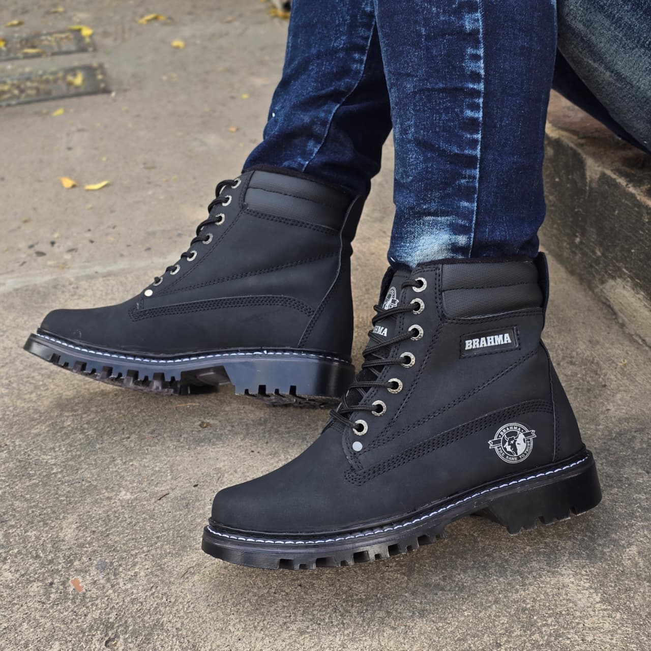 Botas Brahma Caballero 100% Cosidas + ¡3 Pares de Medias Gratis!